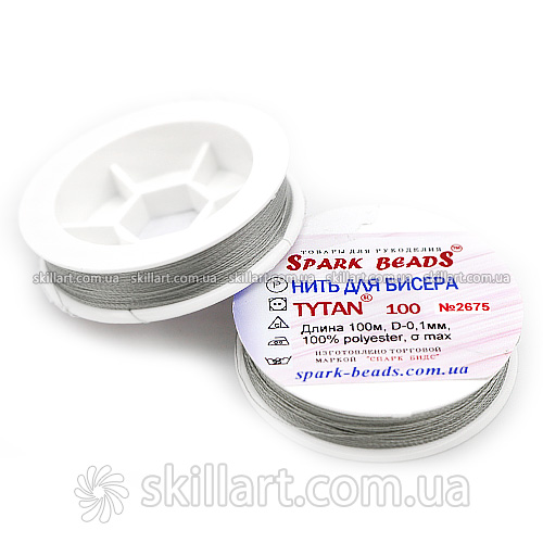Нитки для бисера Tytan 100 Spark Beads (100м), 2675